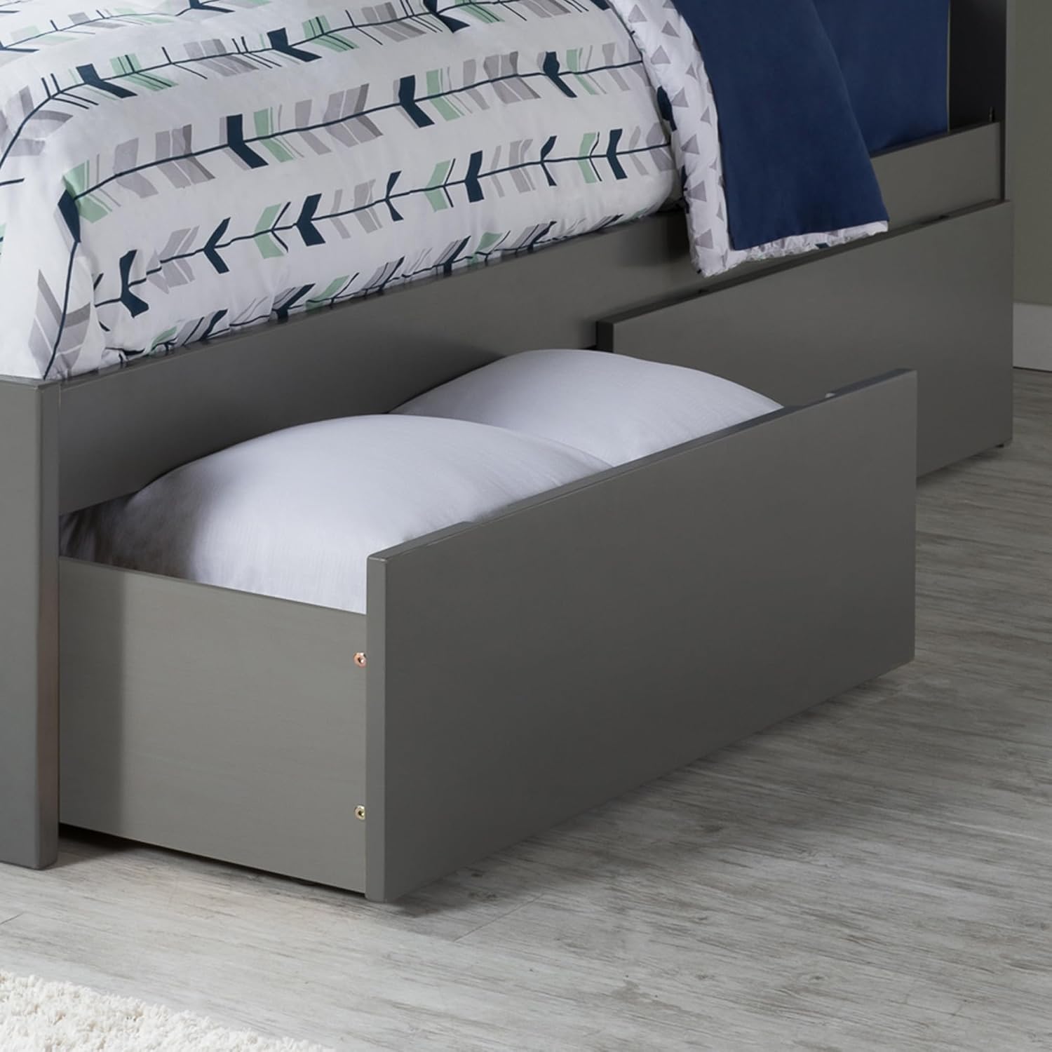 AFI Queen/King/Twin XL Under Bed Storage Drawers (Set of 2), Grey