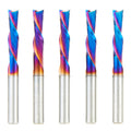 Amana Tool 46415-K-5, 5-Pack SC Spektra Extreme Tool Life Coated Spiral Plunge 1/4 Dia x 1 CH x 1/4 SHK 2-1/2 Inch Long Down-Cut Router Bits