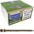 Jake Sales #10 x 2-3/4' Walnut Colored Composite Decking Wood Screw with Torx/Star Drive Head - Decking Exterior Coated - AQC Lumber Compatible Full Box ~1750 Screws