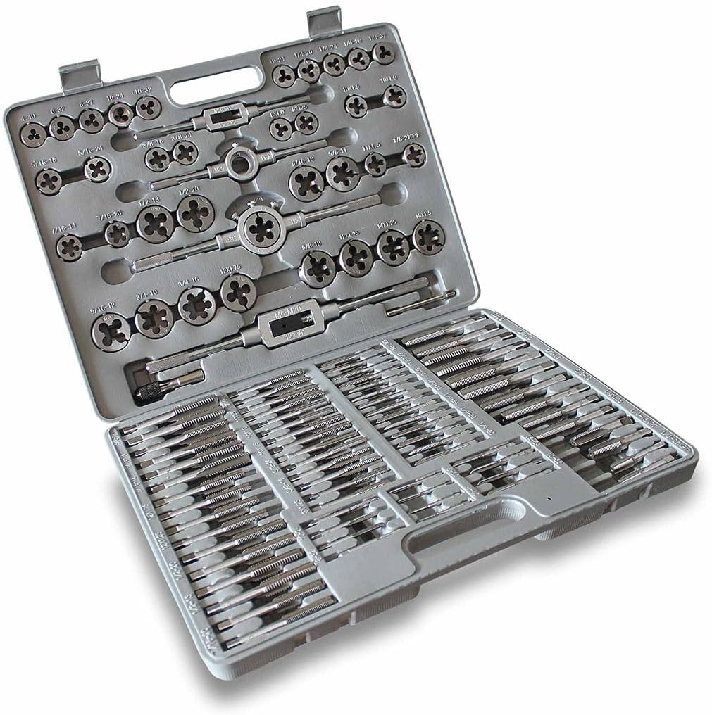 Fairmount Tools 110 Piece Tap and Die Set - Metric and Standard in Molded Plastic Case