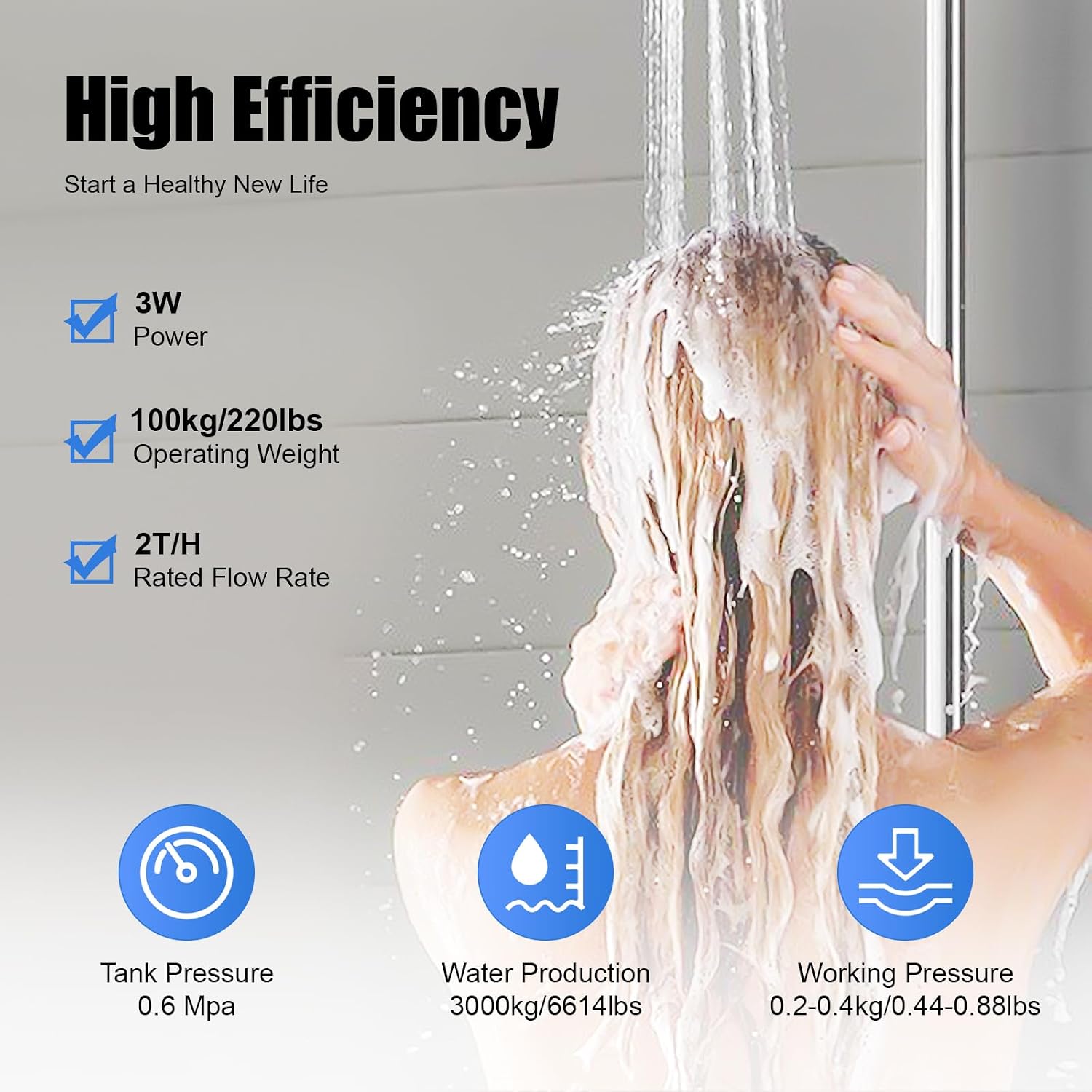 Water Softener Valve, 5600XSTST Time Type Digital Control Valve Replacement Head for Water Filter Softener R-esin Tank