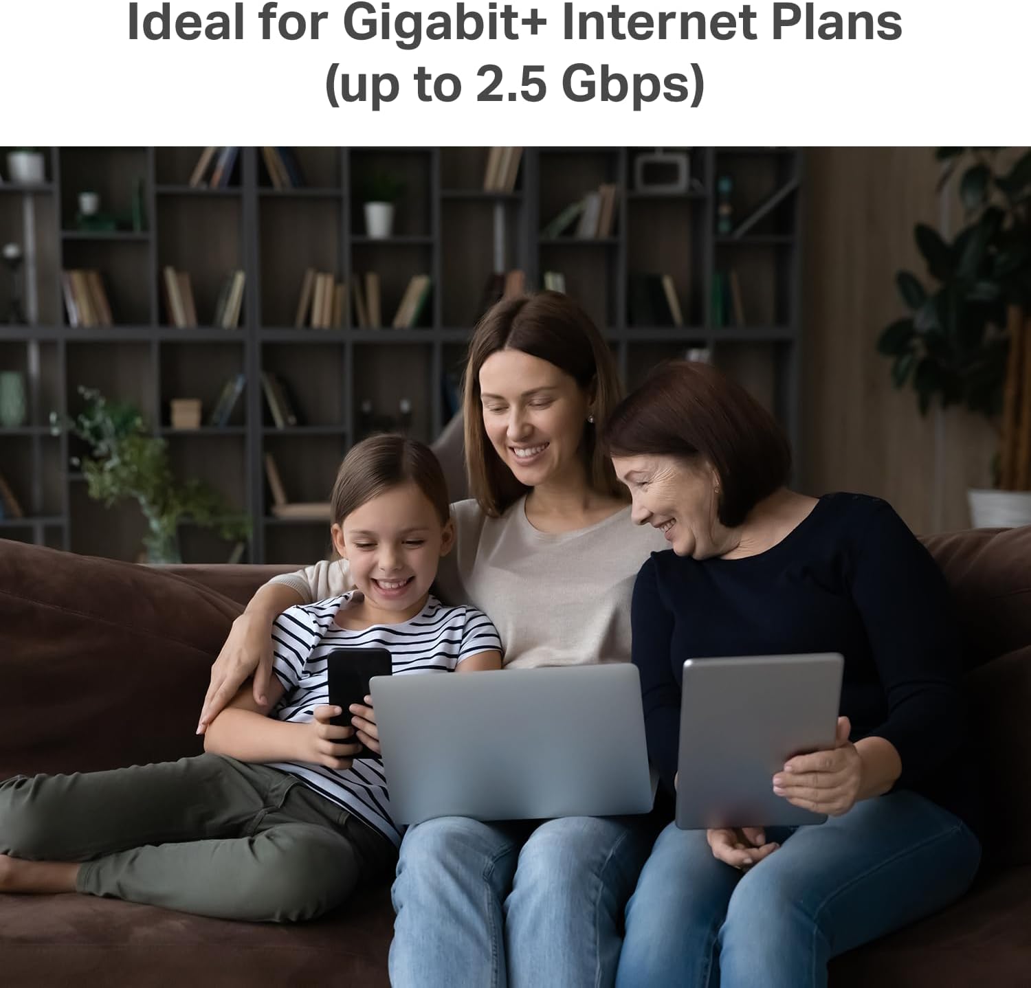 TP-Link Deco X55 Pro AX3000 Whole Home Wi-Fi 6 Mesh System - Coverage up to 6500 Sq.Ft & up to 150 Devices, 2x2.5G WAN/LAN Ports, 4 Streams, Wired Ethernet Backhaul, Ideal for 1Gig+ Internet, 3-Pack