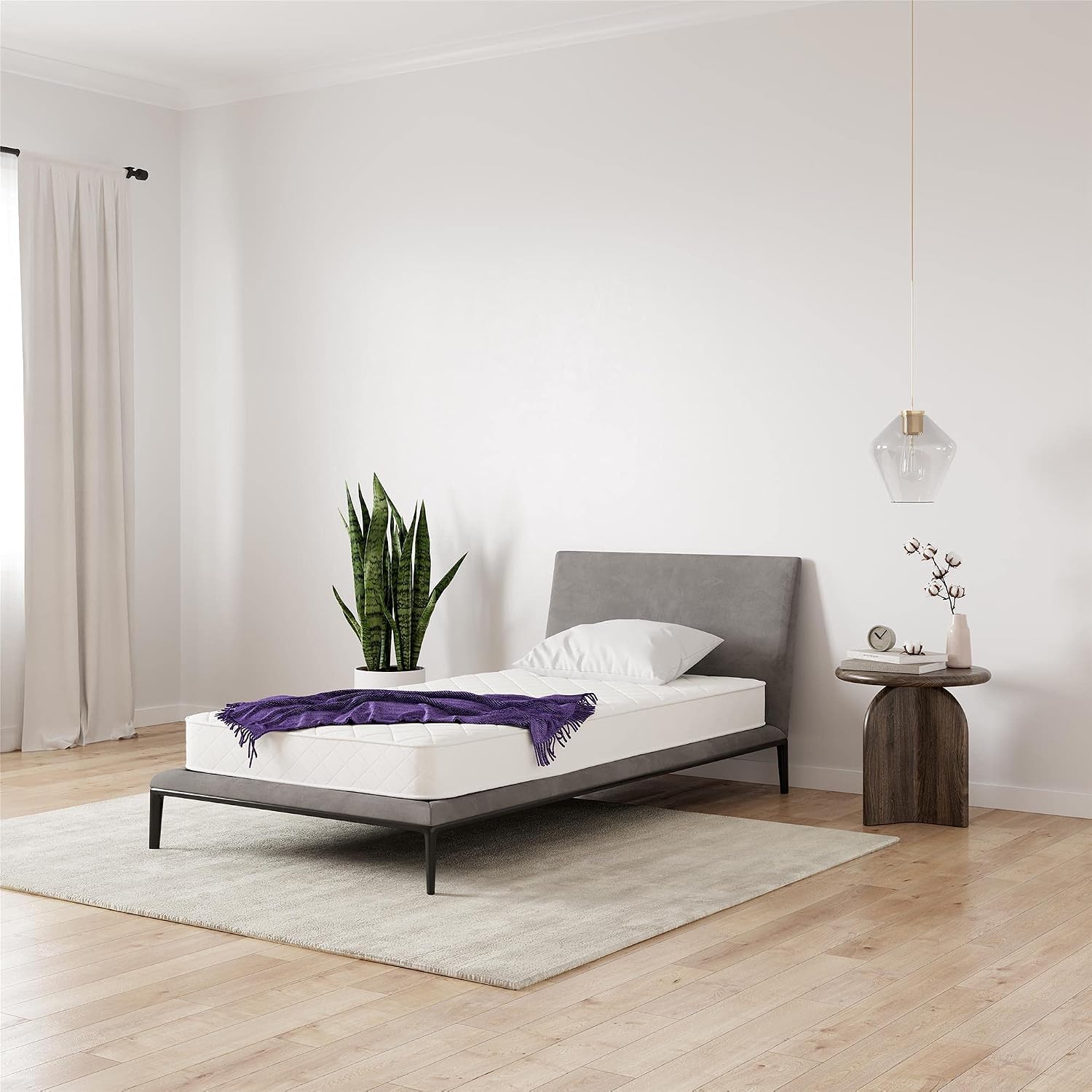 Signature Sleep 6' Coil Mattress made with CertiPUR-US® certified foam , Twin,White