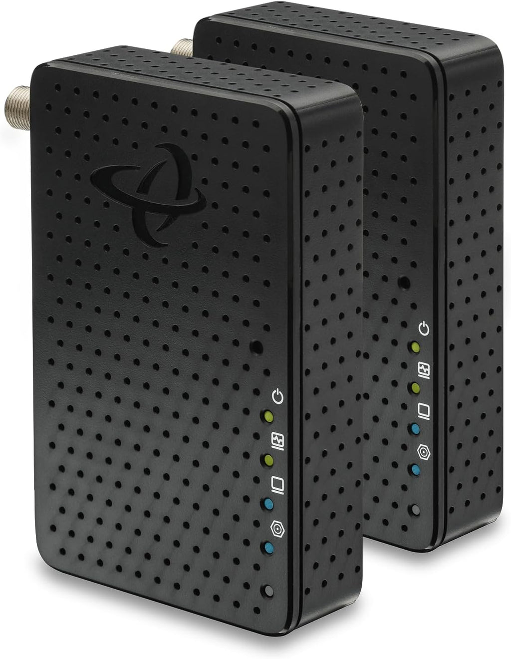 Hitron HTEM5 MoCA 2.5 Network Adapter (2-Pack) - NOT a Modem or Router | Extends Network via Coax | Works with Cable & Most Fiber (NOT AT&T) | Requires Connected Coax Wiring | Up to 2.5 Gbps