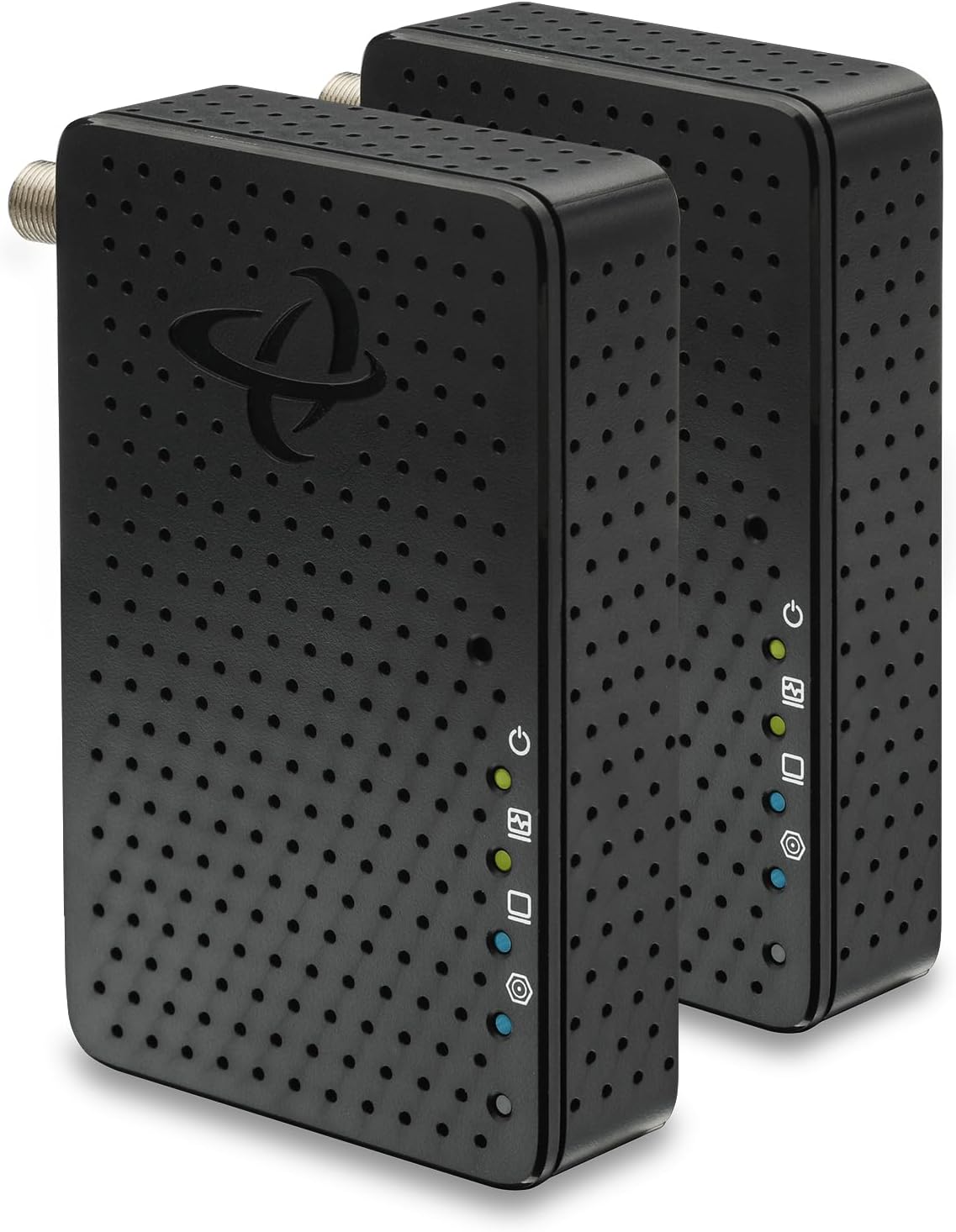 Hitron HTEM5 MoCA 2.5 Network Adapter (2-Pack) - NOT a Modem or Router | Extends Network via Coax | Works with Cable & Most Fiber (NOT AT&T) | Requires Connected Coax Wiring | Up to 2.5 Gbps