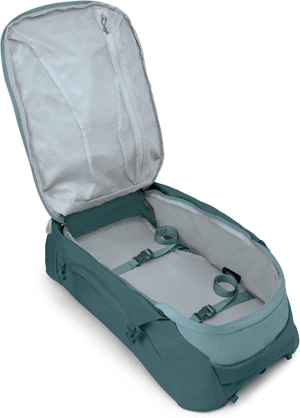 Osprey Farpoint 55L Men's Travel Backpack - Carry On Bag with Personal Item Sized Detachable Daypack, Cascade Blue/Torrent Blue