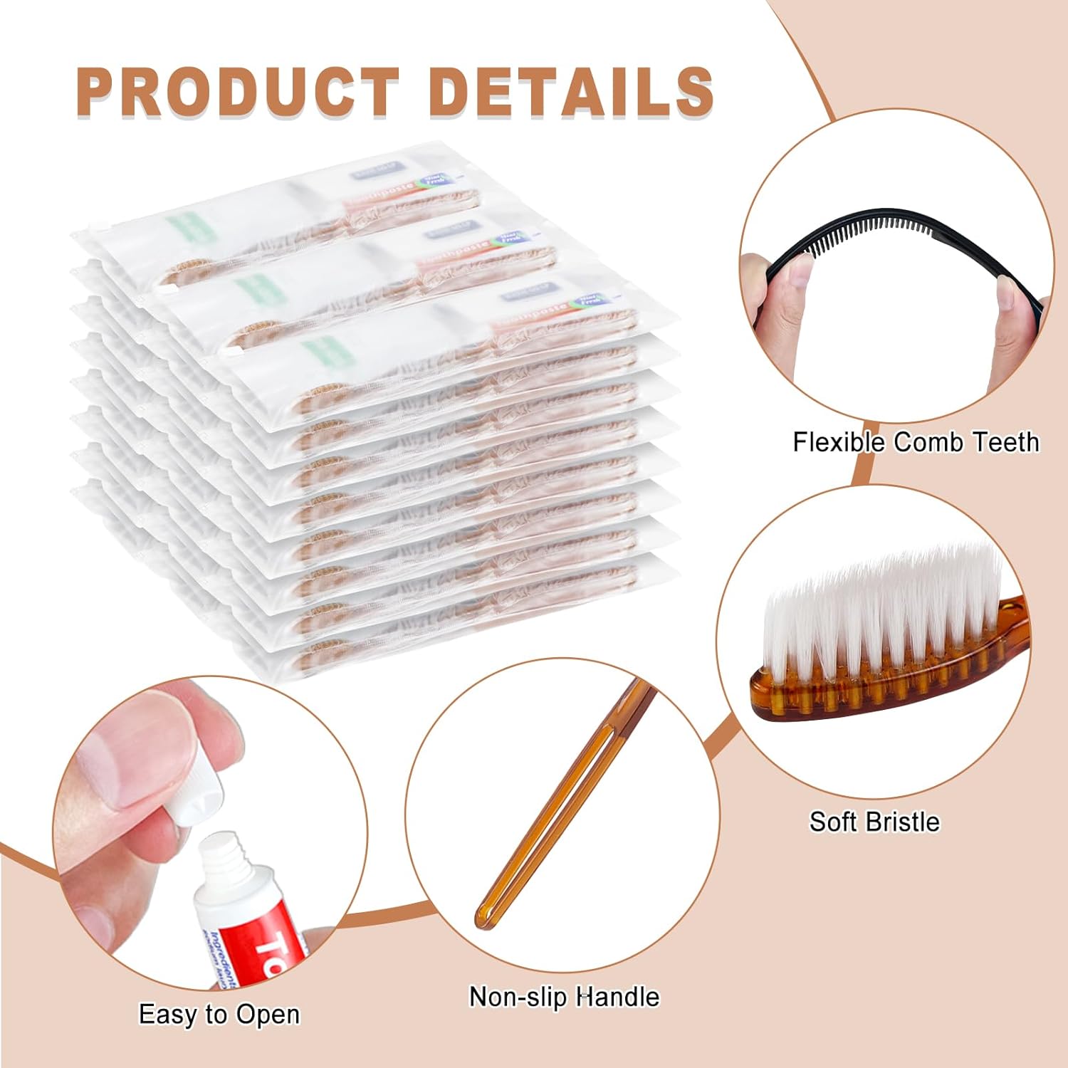 100 Sets Toiletry Kits Homeless Personal Hygiene Kit Bulk Homeless Care Package Supplies Travel Toiletry Kit Bulk for Men Women Charity Disposable Toiletry Kit(8-IN-1)