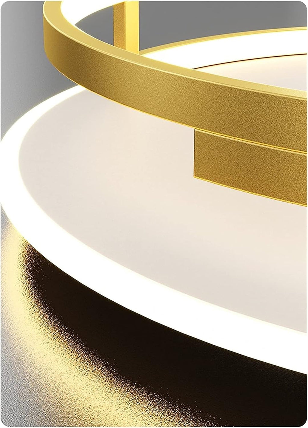 LED Ceiling Light for Bedroom Study Room Luminarias para Teto Led Lights for Home Round Lighting Fixture Modern (Color : Gold, Size : S-40cm)