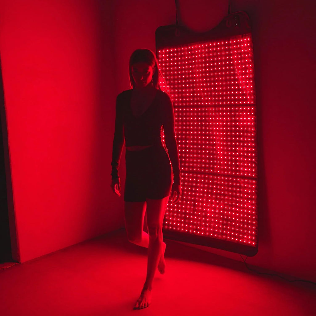 HigherDOSE Full Body Red Light Therapy Mat - Infrared Red Light Therapy Pad with 1,000 LEDs (660nm + 850nm) for Circulation, Recovery, Skin, Energy, Mood & At-Home Redlight Therapy for Body