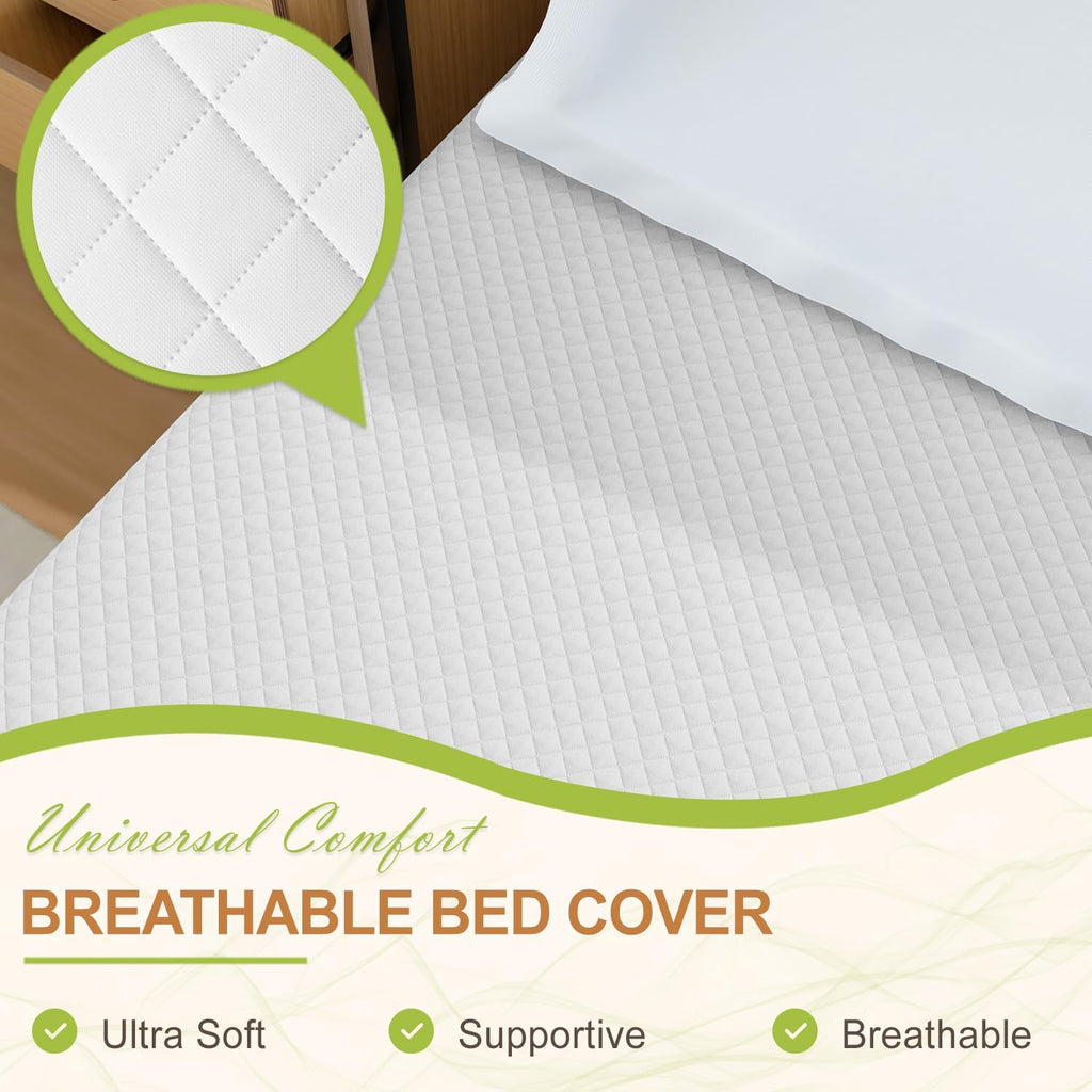 King Size Mattress, Gel Memory Foam, Pressure Relieving & Cooling, CertiPUR-US Certified, Bed-in-a-Box, 80'L x 76'W x 5'Th, White