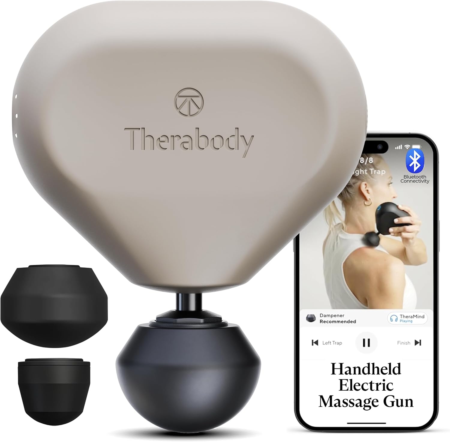 TheraGun Mini (3rd Generation) by Therabody – Ultra-Portable Massage Gun and Travel Essential for Fast, Effective Pain and Tension Relief Anywhere (Oat)