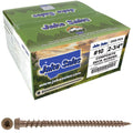 Jake Sales #10 x 2-3/4' Rustic Cedar Composite Decking Exterior Coated Wood Screw Torx/Star Drive Head - AQC Lumber Compatible (Full Box ~1,750 Screws)