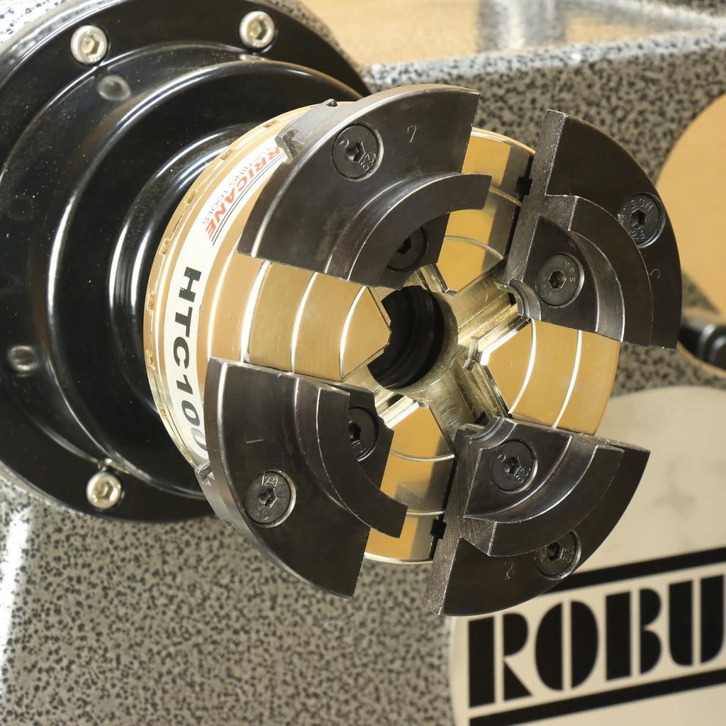 Hurricane Turning Tools, HTC100, 4' Four Jaw Woodturning Chuck Kit, with 1 1/2'x 8 TPI Insert and Dovetail Jaws, for Wood Lathes