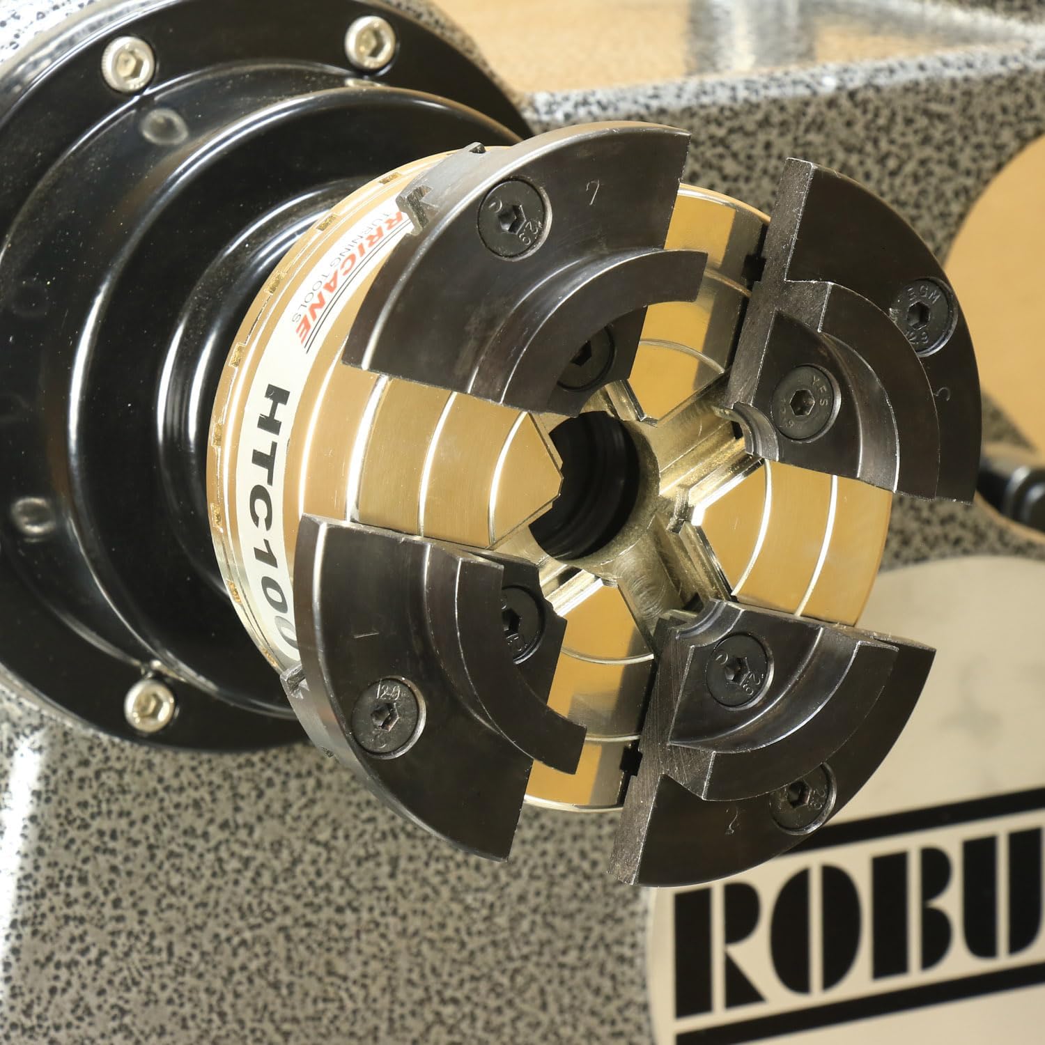 Hurricane Turning Tools, HTC100, 4' Four Jaw Woodturning Chuck Kit, with 1 1/2'x 8 TPI Insert and Dovetail Jaws, for Wood Lathes