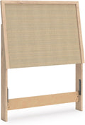 Signature Design by Ashley Cielden Farmhouse Panel Headboard, Twin, Light Brown