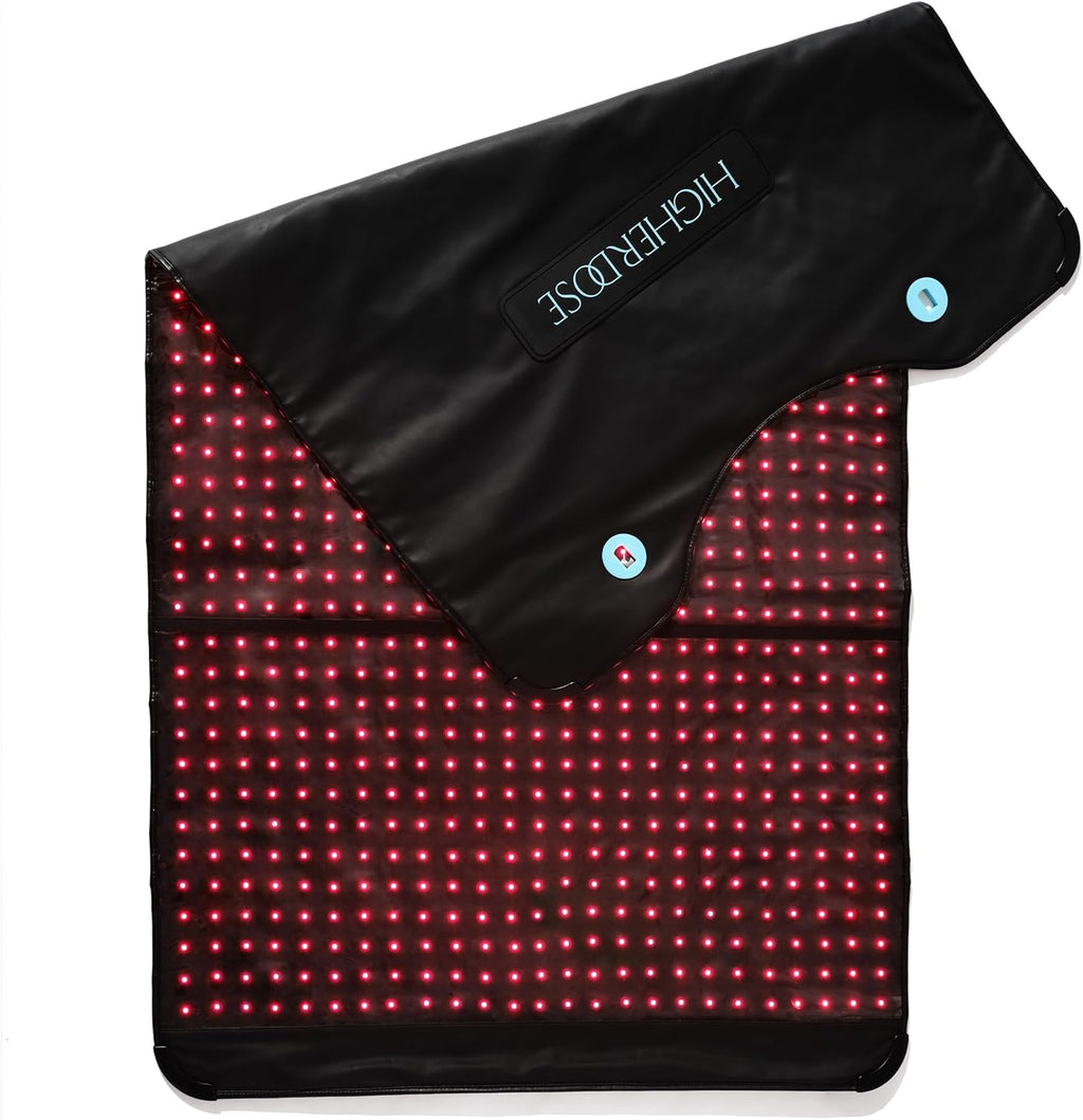 HigherDOSE Full Body Red Light Therapy Mat - Infrared Red Light Therapy Pad with 1,000 LEDs (660nm + 850nm) for Circulation, Recovery, Skin, Energy, Mood & At-Home Redlight Therapy for Body