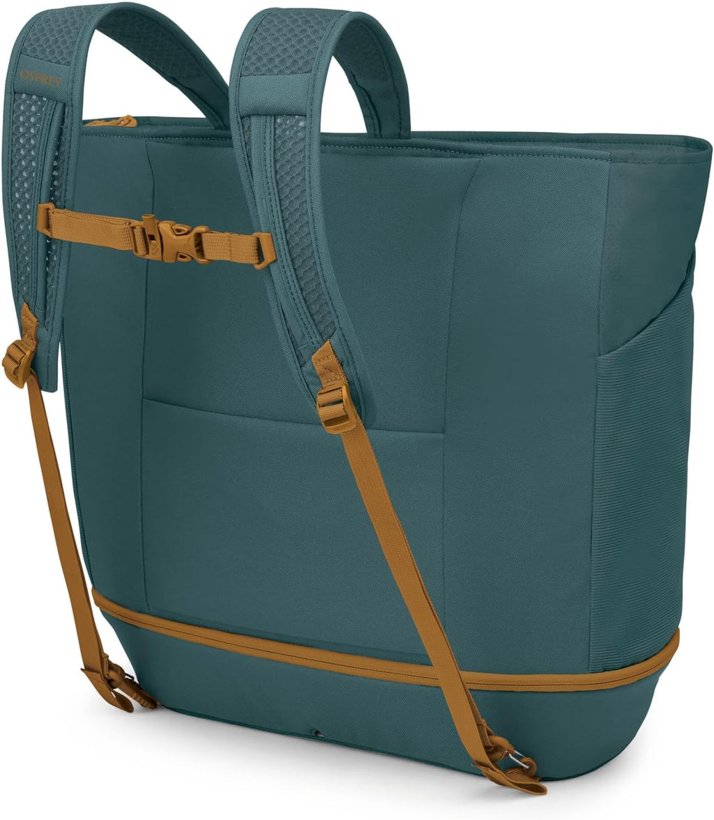 Osprey Daylite Large Tote Weekend Pack - Shoulder or Backpack Carry with Laptop Sleeve & Shoe Compartment, Torrent Blue