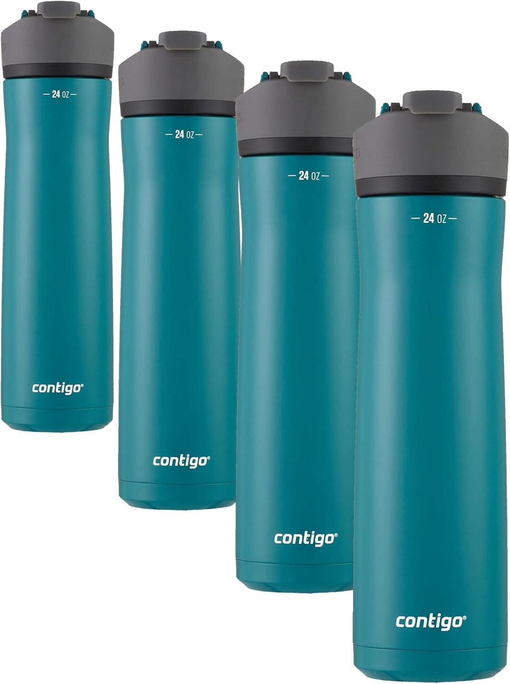 Contigo Cortland Chill 2.0 24oz. Stainless Steel Water Bottle with AUTOSEAL Lid (Pack of 4)