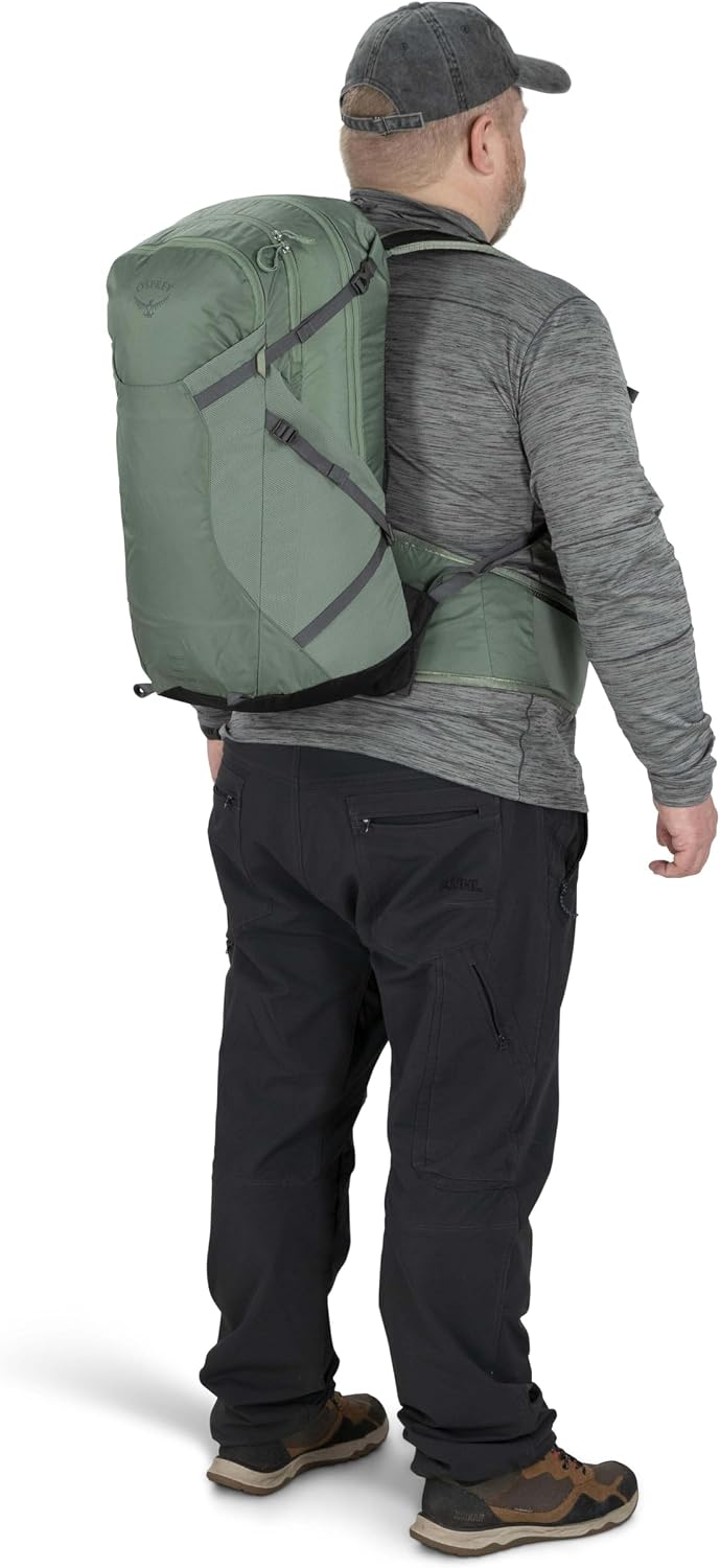Osprey Sportlite 25L Lightweight Hiking Backpack for Men and Women, Pine Leaf Green, S/M, Extended Fit