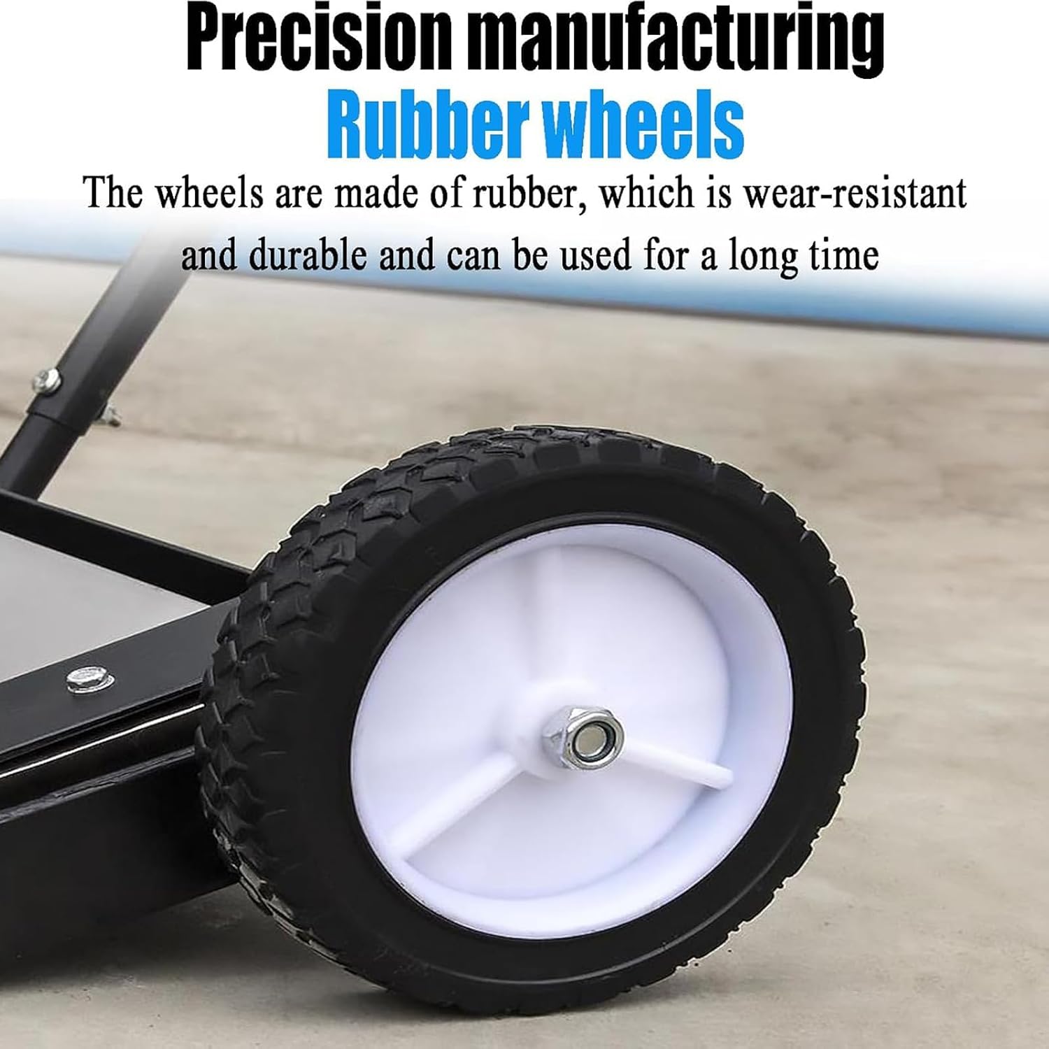 25.7' Rolling Magnetic Sweeper with Wheels, Large Magnet Pickup Lawn Sweeper, 180° No Blind Spots Pick Up, with Telescoping Handle, Can Release Metal Materials, Easy Cleanup of Workshop Garage Yard