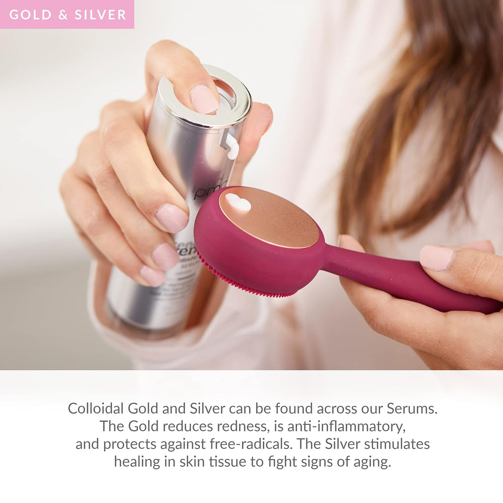 PMD SilkSteam Pro - Spa-Grade Facial Steamer with SilkSteam Technology - Rapid Start-Up - Adjustable, Directional Nozzle - Essential Oil Filters - Dewy, Hydrated Glow