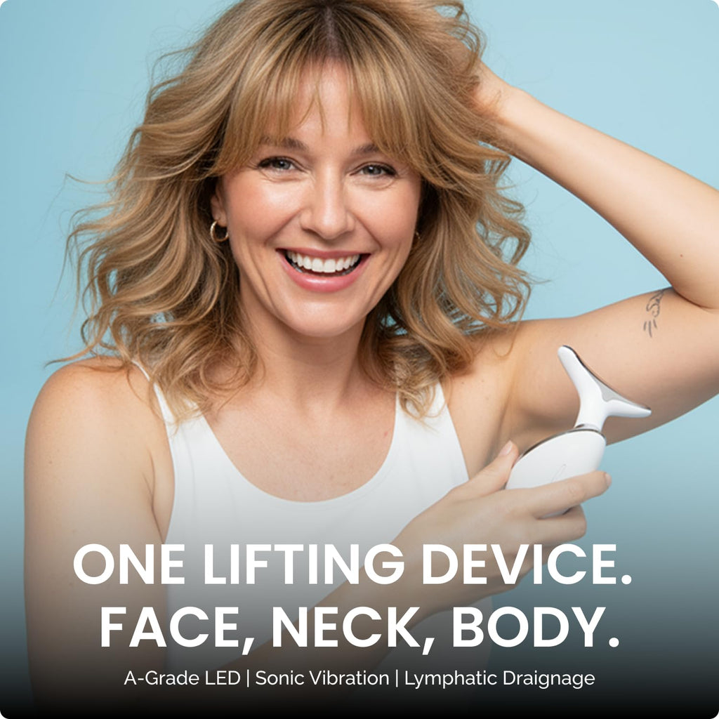 MyDerma Dream MyoGlow LED Arm, Neck, and Face Total Body Sculpting Device from MyDermaDream paired with Niacinamide Serum and NoTox Serum for Flabby Arms, Flabby legs & Turkey Neck