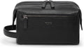 TUMI - Travel Accessories Dopp Kit - Men's Travel Essentials Framed Toiletry Bag - Black Emobossed Leather