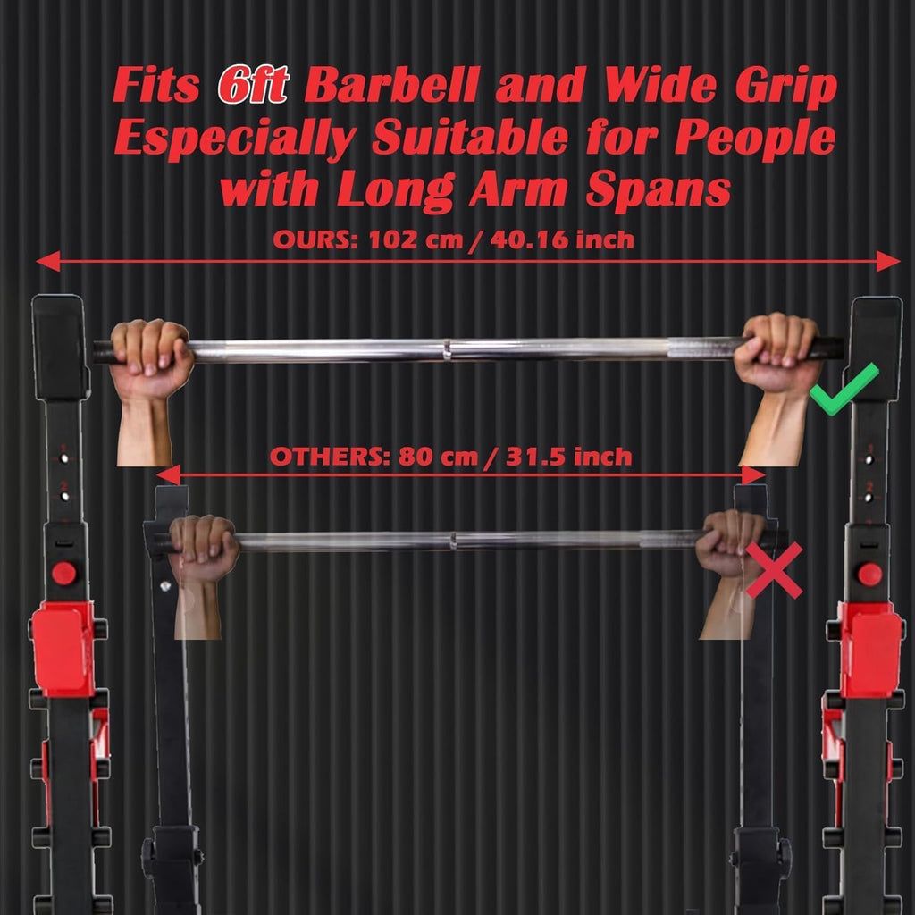 OPPSDECOR 3.0 Pro Weight Bench Set for Home Gym, ASTM-Certified 900 LBS Bench Press Set with Leg Extension, Preacher Curl Pad, Barbell Rack, J-Hooks and Safety Bar Catches for Full Body Workout