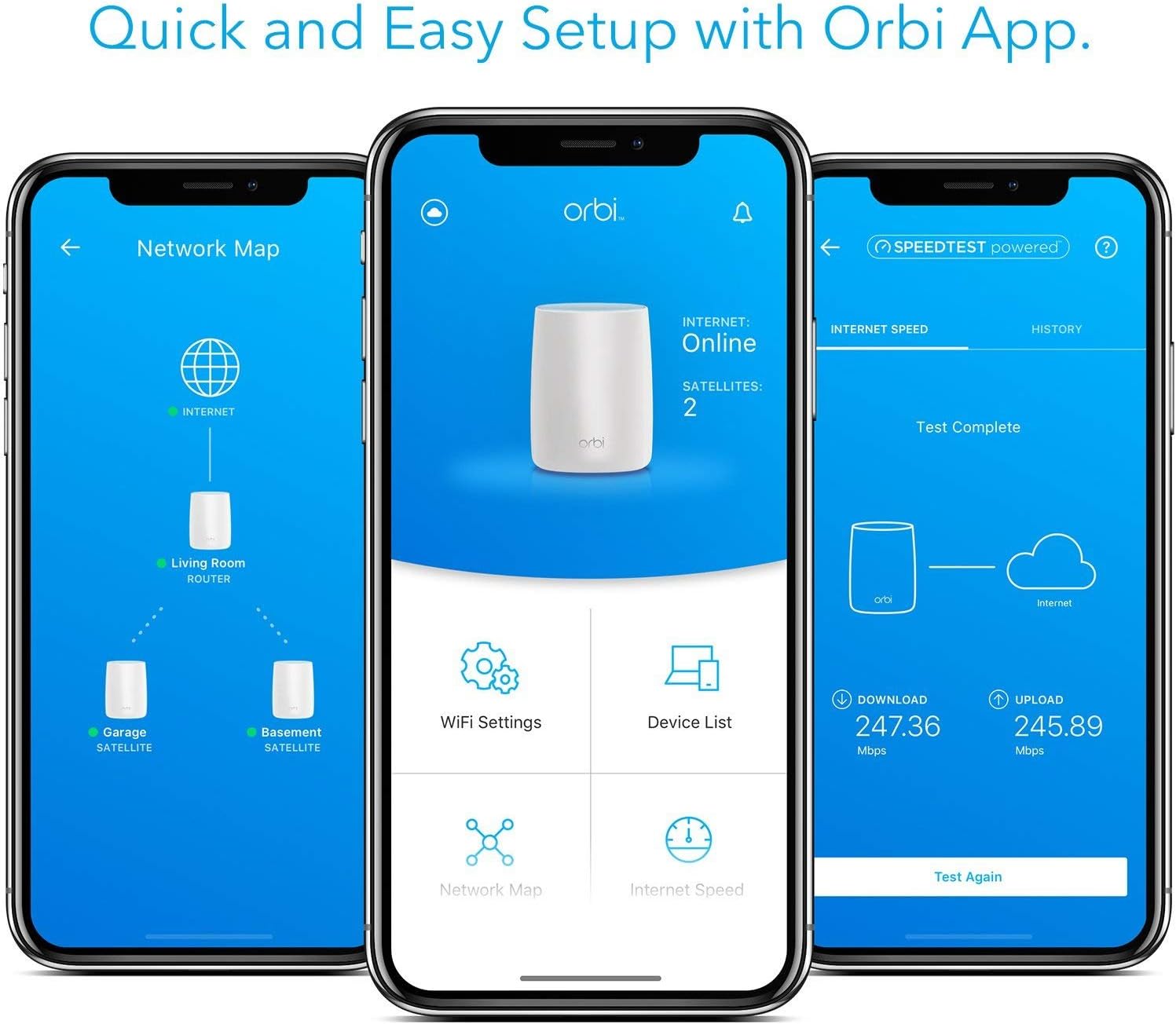 NETGEAR Orbi Compact Wall-Plug Whole Home Mesh WiFi System - WiFi Router and Wall-Plug Satellite Extender with speeds up to 2.2 Gbps Over 3,500 sq. feet, AC2200 (RBK20W)
