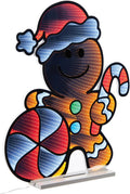 Melrose Gingerbread Man Ekkolight Infinity Light, 29.5-Inch, Acrylic