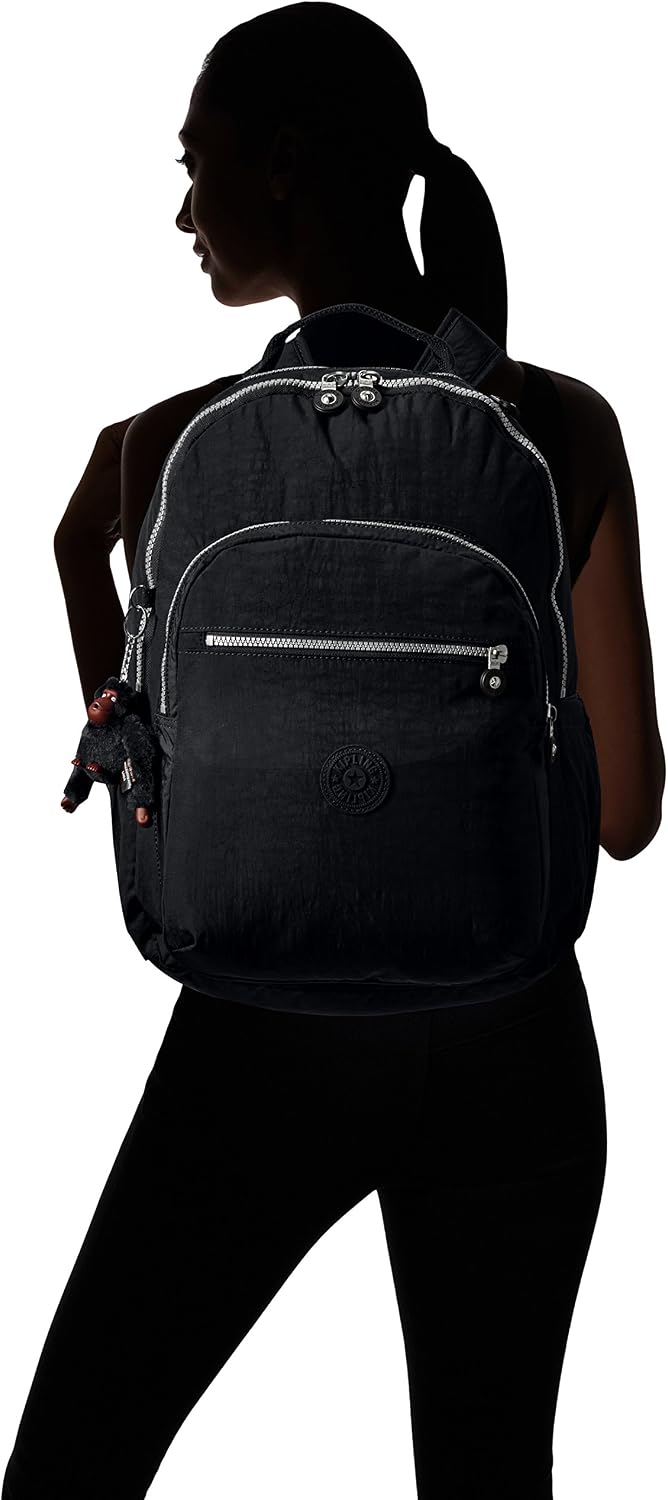 Kipling Women's Seoul 15' Laptop Backpack, Durable, Roomy with Padded Shoulder Straps, Built-In Protective Sleeve