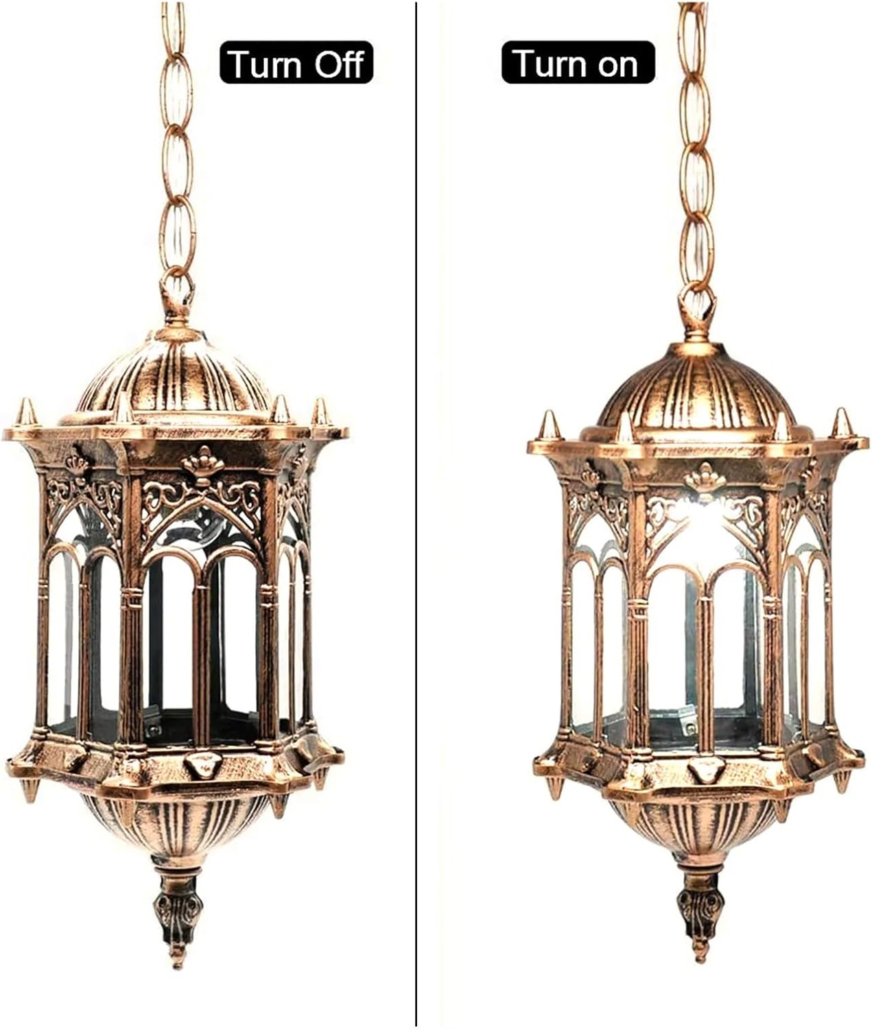 Outdoor Pendant Lamp Retro Hang Light Vintage Garden Luminaria for Balcony Hotel Restaurant Porch Exterior Yard Lighting Decor,for Any Room