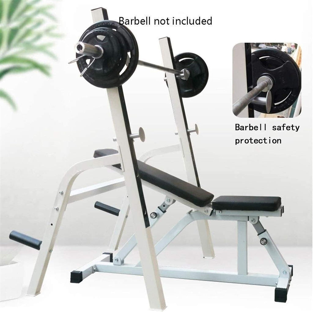 Weight Bench, Dumbbell Bench Strength Training Exercise Bench Dumbbell Bench Squat Rack Weight Table Men's Bench Press Adjustable Dumbbell Bracket Squat Rack Fitness Equipment Set,