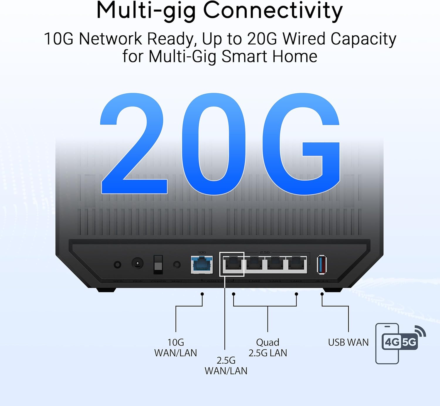 ASUS RT-BE9700 Tri-Band WiFi 7 Smart AiMesh, Extendable Router, 10G Port, Parental Controls & VPNs, Advanced Network Security