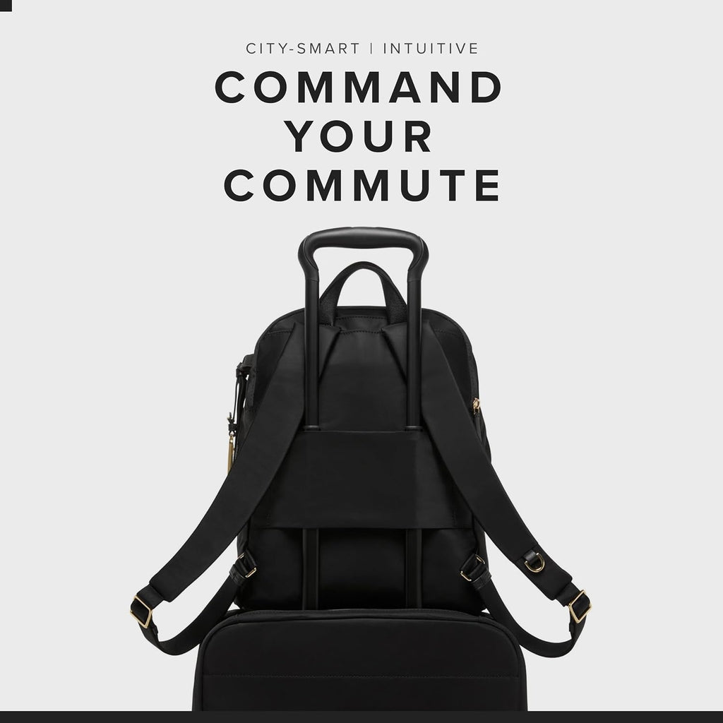 TUMI - Voyageur Halsey Backpack - Travel Backpack - For Business, Fashion, Commute - Holds Up to 14' Screens - Black & Gold
