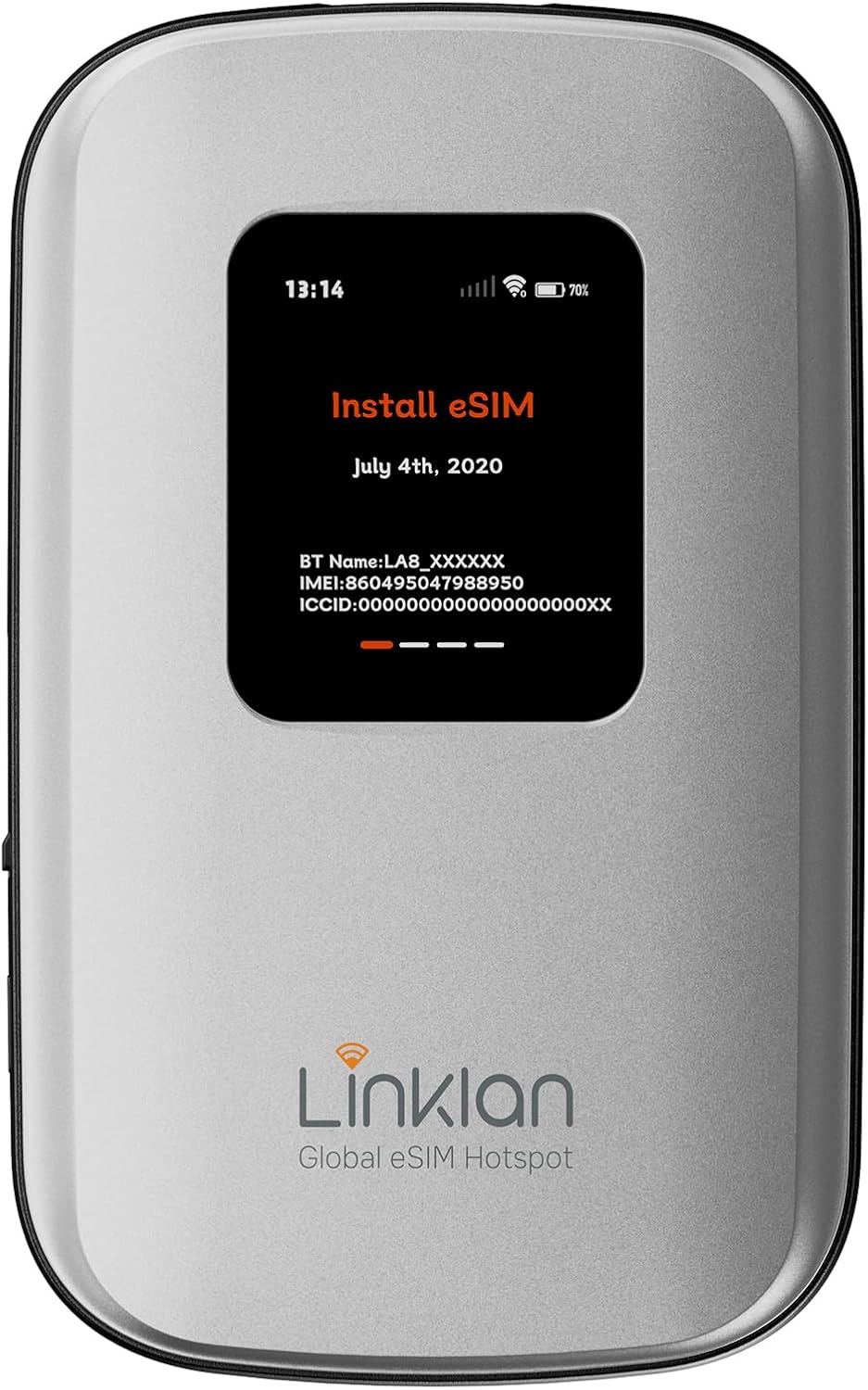 eSIM Global WiFi Hotspot, 16-Device 4G LTE for 180+ Countries, No SIM/Contract, Compact Travel Router, Compact Wireless Router for International Travel & Business【Free 5GB US Data for 15 Days】