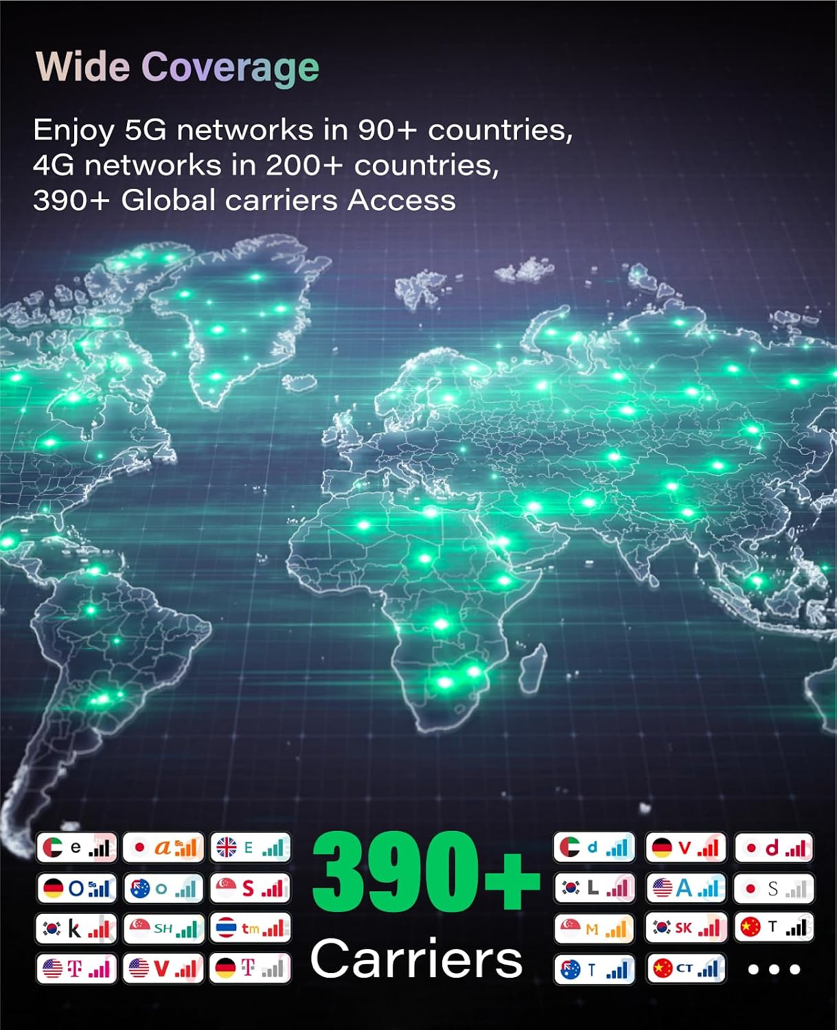 GlocalMe Numen Air 5G Hotspot with 50GB US/CA/MX Data 90Days, Portable WiFi Hotspot for Travel, Ultra High Speed Mobile Hotspot Device with Touch Screen, No SIM Card Required, 16 Connected Devices
