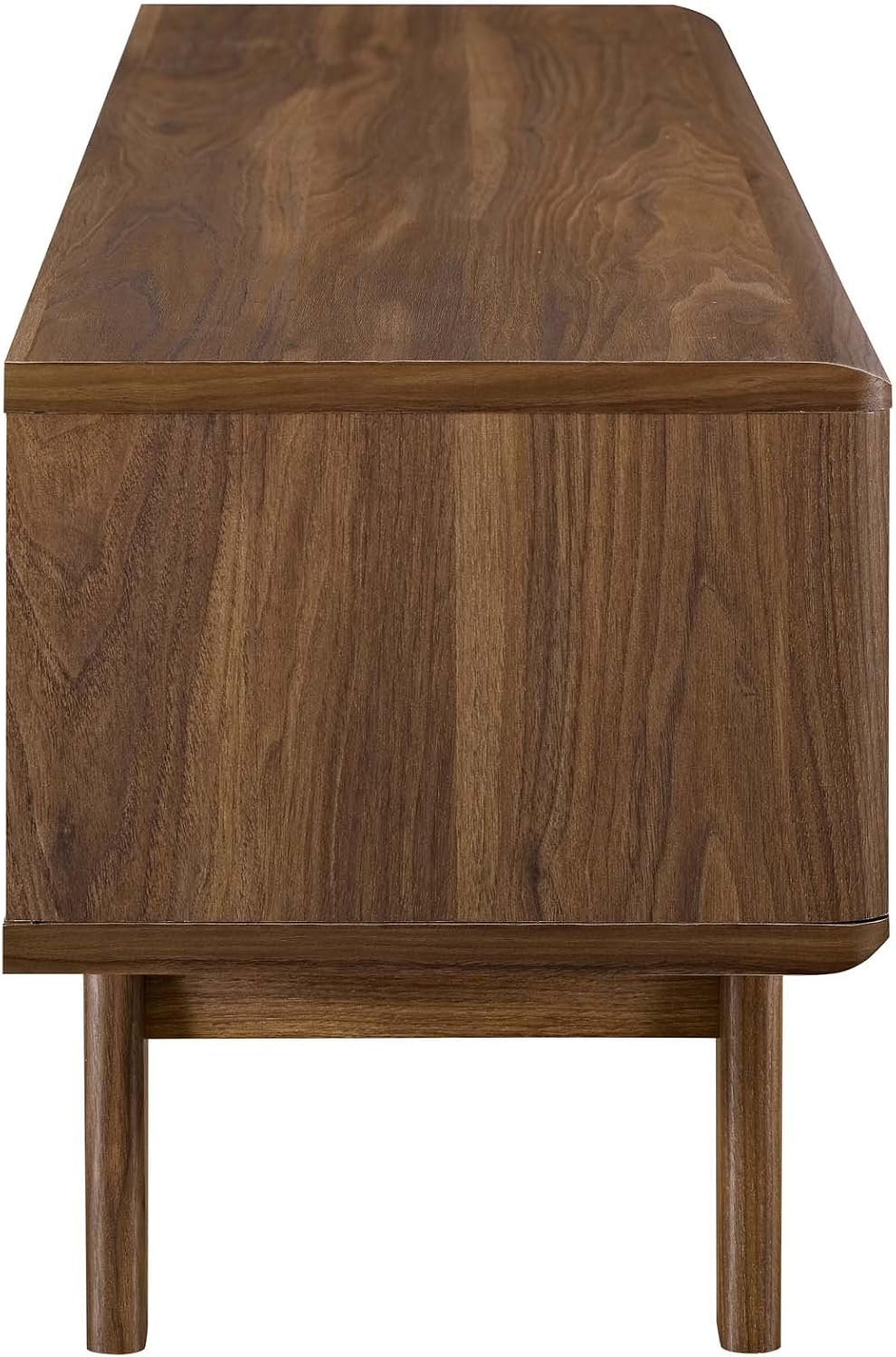 Modway Envision Mid-Century Modern 44 Inch TV Stand, Walnut White