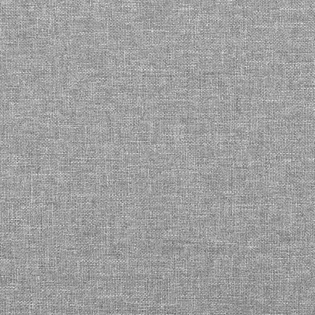 Twin XL Bed Frame Light Gray Polyester Upholstered Platform Bed with Sturdy Engineered Wood Construction for Modern Bedroom Furniture Adults and Teens