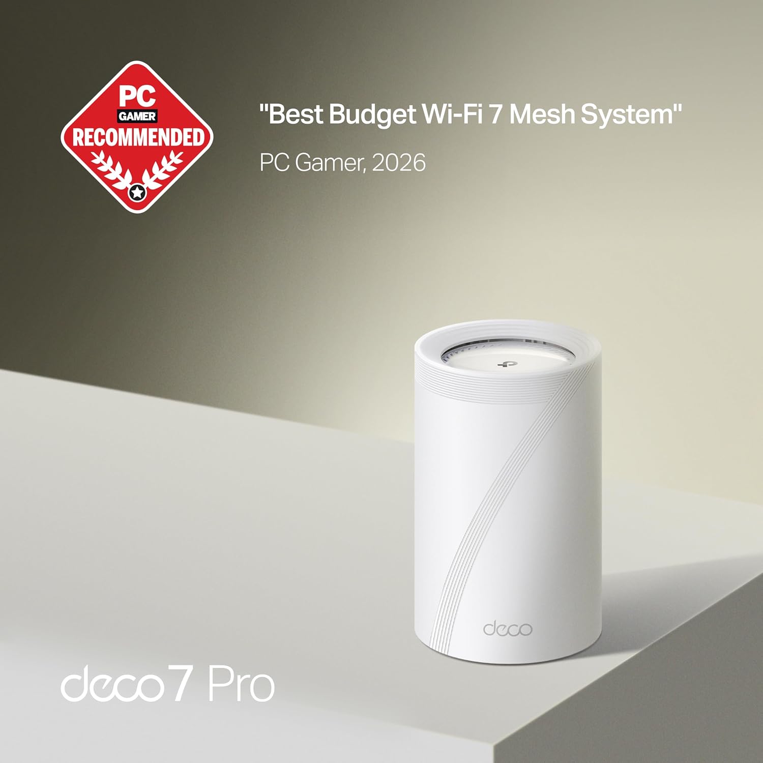 TP-Link Deco 7 Pro BE63 Tri-Band WiFi 7 BE10000 Whole Home Mesh System- 6-Stream 10 Gbps, 4X 2.5G Ports Wired Backhaul, 4X Smart Internal Antennas, VPN, HomeShield, Free Expert Support (1-Pack)