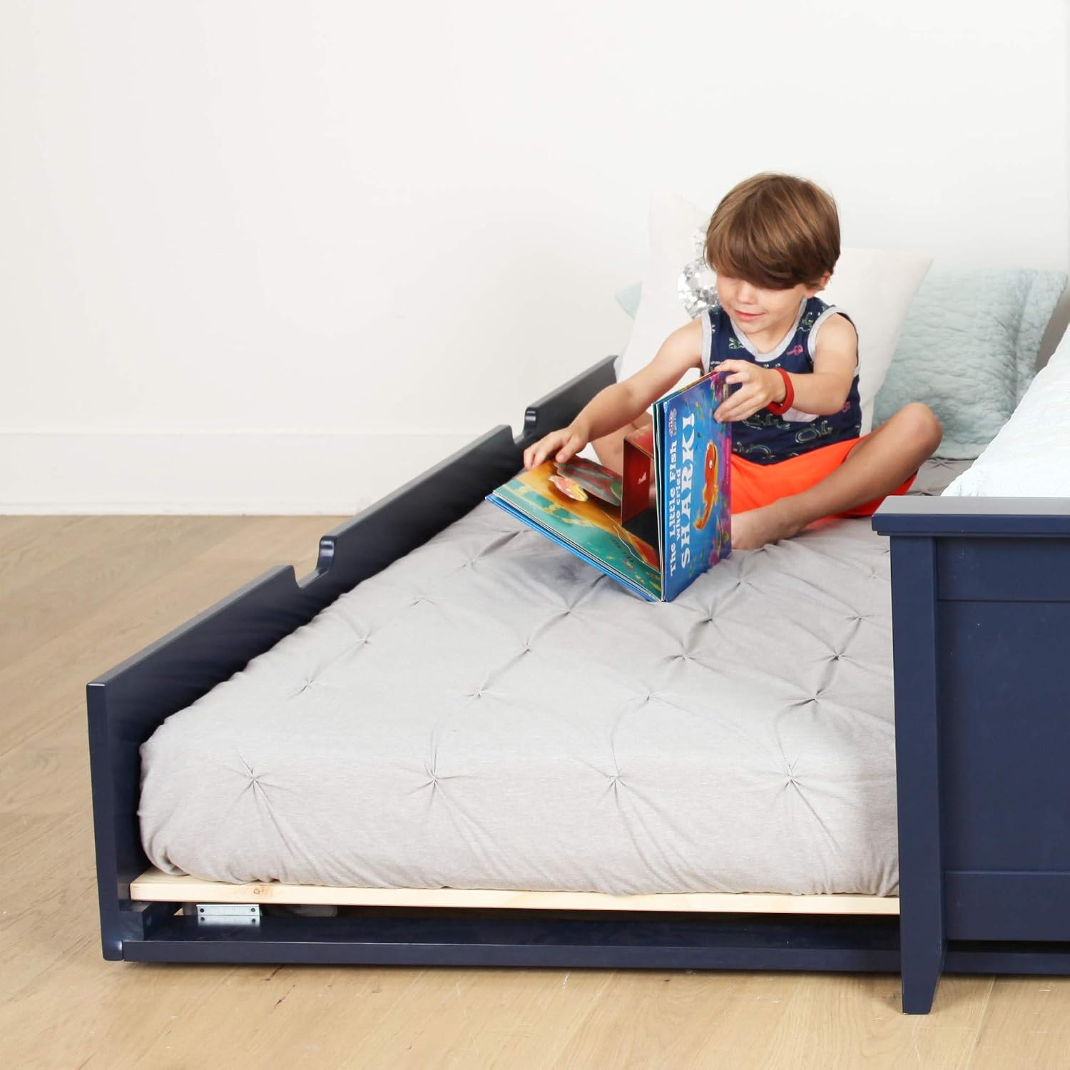 Max & Lily Twin Trundle Bed, Blue