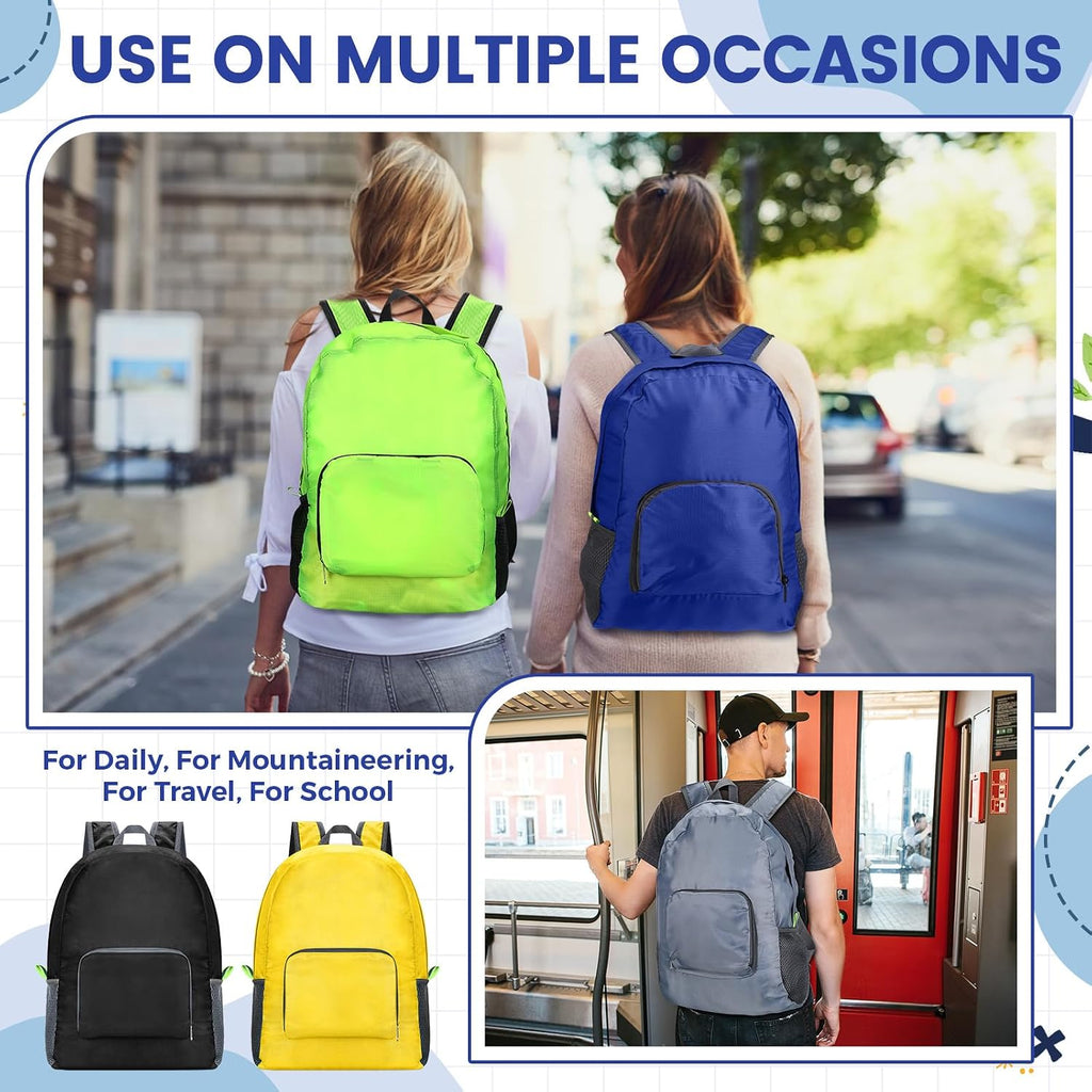 Eccliy 50 Pack Backpacks in Bulk 17 Inches Back Pack Basic Backpack for adult Lightweight Outdoor Travel Bookbags (5 Classic Color)