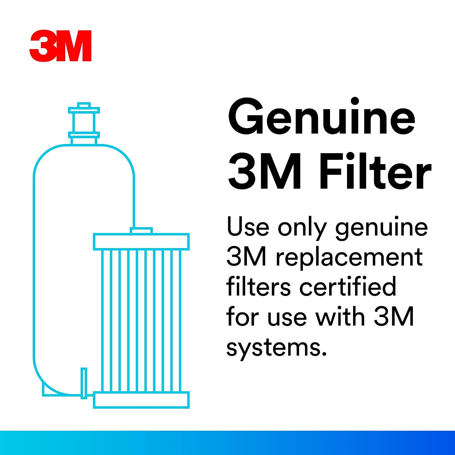 3M Water Filtration Replacement Cartridge for Commercial Ice Maker Machines HF40-S for High Flow Series ICE140-S, Reduces Bacteria, Sediment, Chlorine Taste and Odor, Cysts, Inhibits Scale