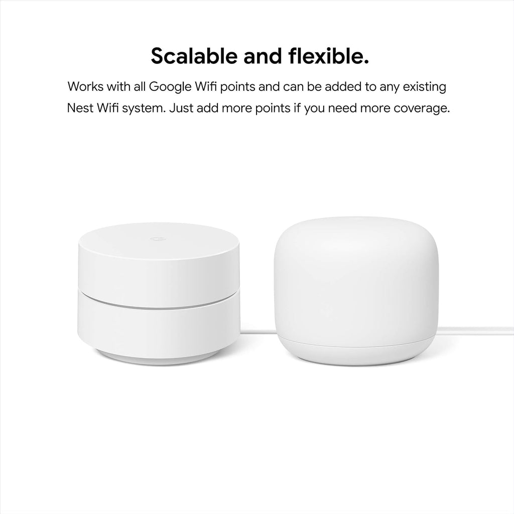 Google WiFi - Mesh WiFi System - WiFi Router Replacement - 3 Pack (Renewed)