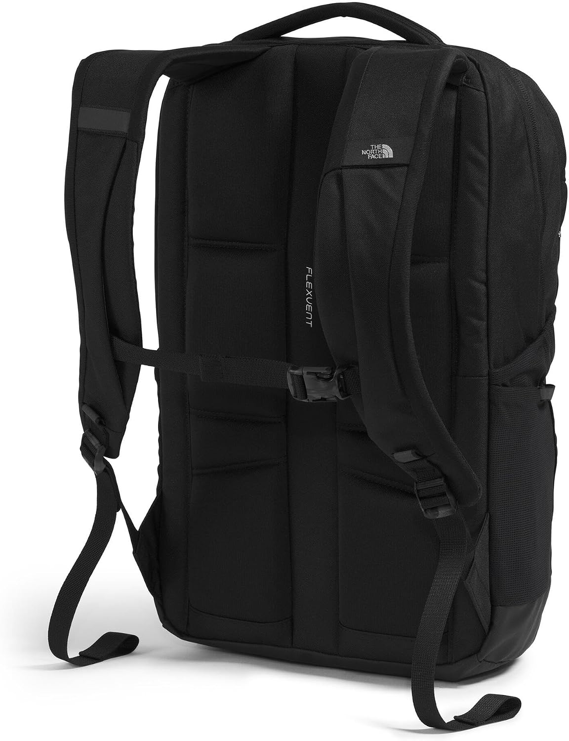 The North Face Lichen Daypack - Everyday Commuter Backpack, Laptop Sleeve, Water Bottle Pockets, Center Front Pouch, TNF Black/TNF White, One Size
