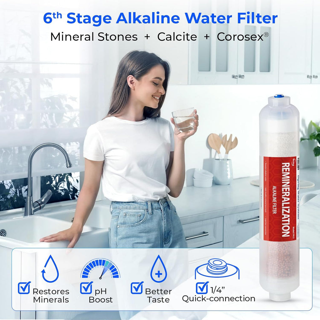 iSpring F31KU75 NSF Certified 3-Year Reverse Osmosis Water Filter Replacement Cartridge Set for 7-Stage 75 GPD RO Water Filtration Systems w/Alkaline Mineral & UV Filters Fits RCC7AK-UV, 31 Piece