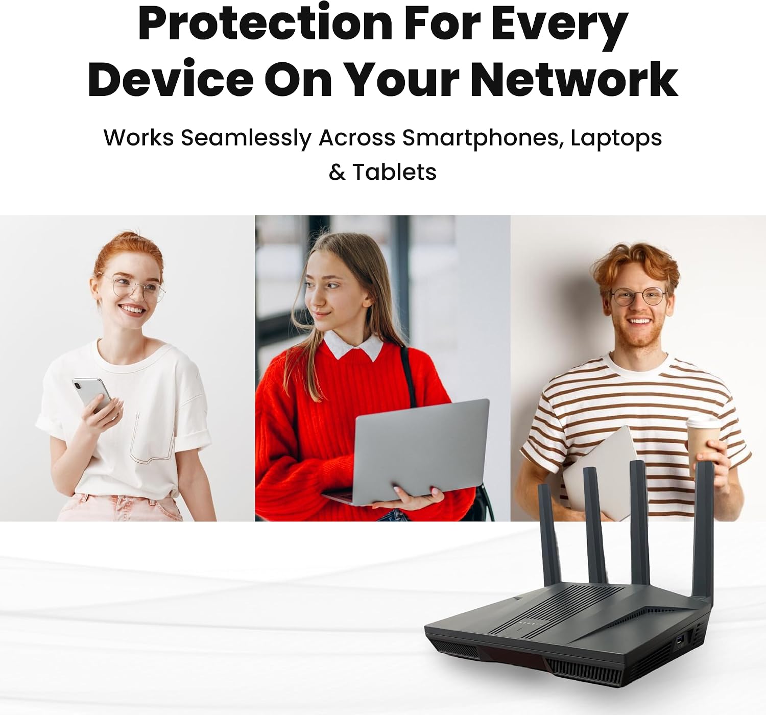 Kibosh 3.0 Family Internet & Advanced Parental Controls Now w/t Mobile (iOS/Android) - Malware, Bandwidth, GPS, History, SafeSearch. Powerhouse WiFi 6 Router w/t Quad-core CPU + 2.5G WAN/LAN!