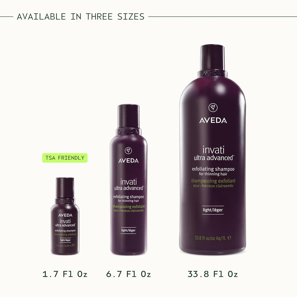 Aveda Invati Ultra Advanced Exfoliating Shampoo Light & Rich | Step 1 of 4 | Reduces Hair Loss by 77% | for Medium to Thick Thinning Hair Types | Normal to Oily Scalp | 94% Naturally Derived*