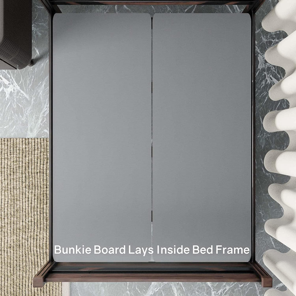Mielmoon Luxury Strong Fully Assembled Slats for Mattress/Bed Support Bunkie Board (Full)