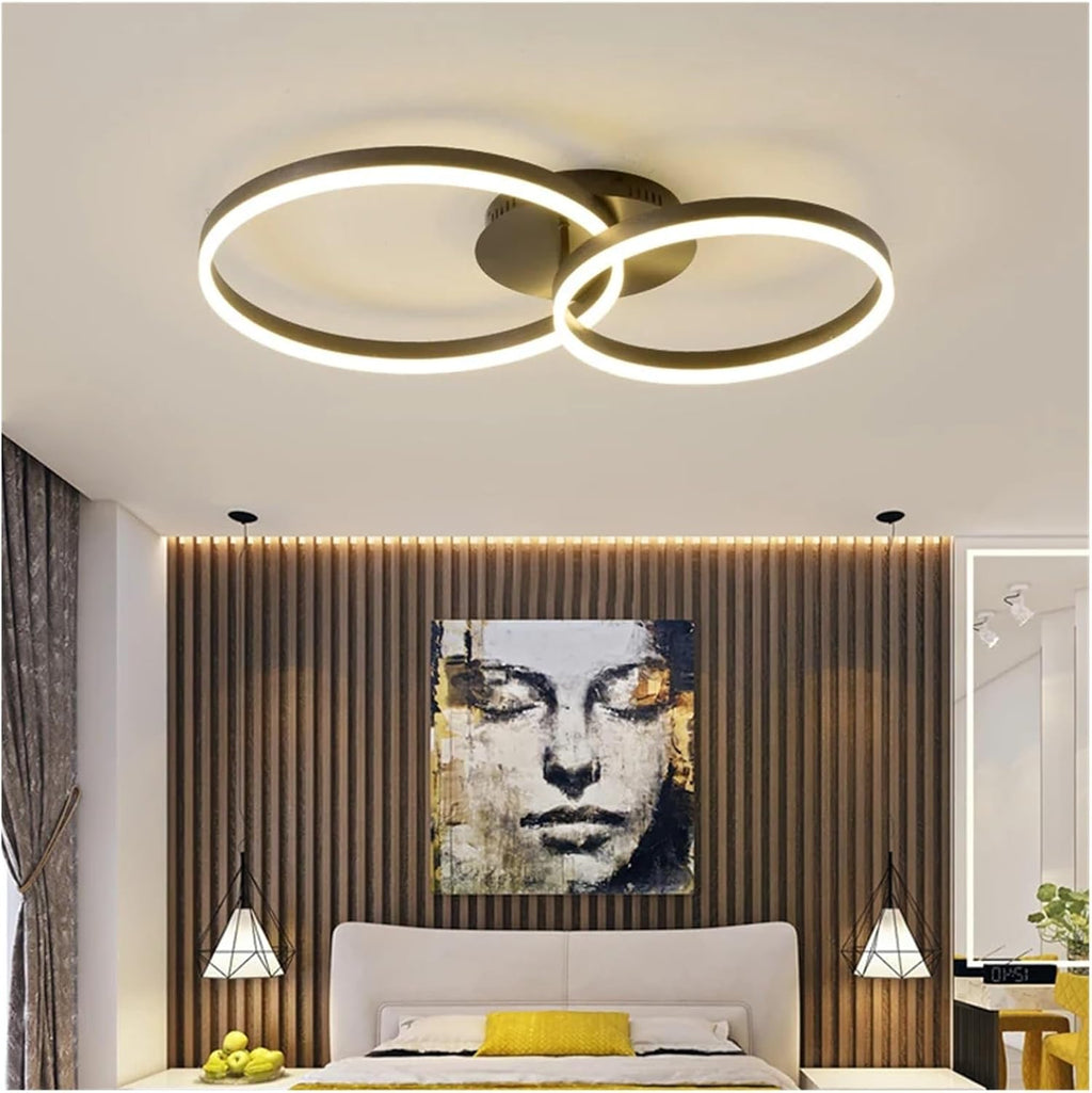 Modern Painted Circle Led Ceiling Chandelier Living Room Ring Mounted Ceiling Lights Acrylic Nordic Ceiling Lamp Led Luminarias